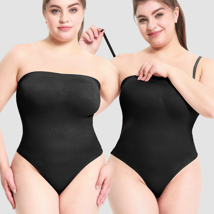 Dame en-delt badesuit med justerbare stropper og elegant push-up-effekt Stilla