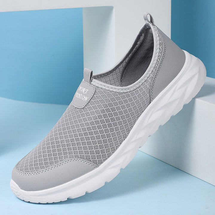 Herrer Slip-On Sportsneaker med åndbart mesh-design Stilla