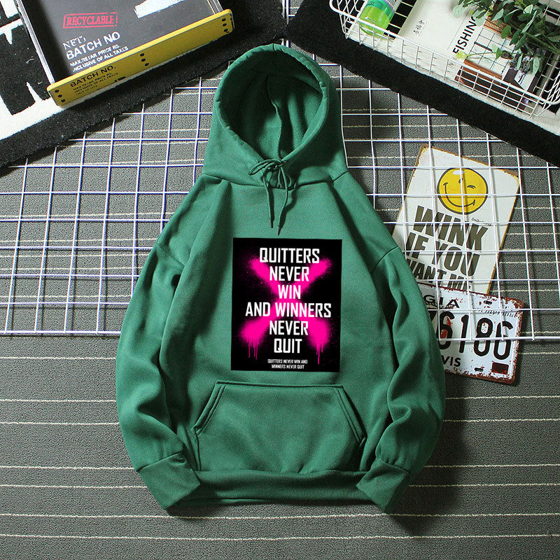 Dame hoodie med inspirerende motiv Skovae