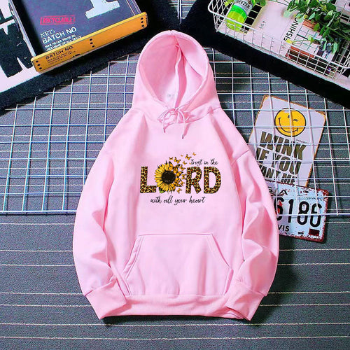 Kvinders hoodie med inspirerende solsikke design Skovae