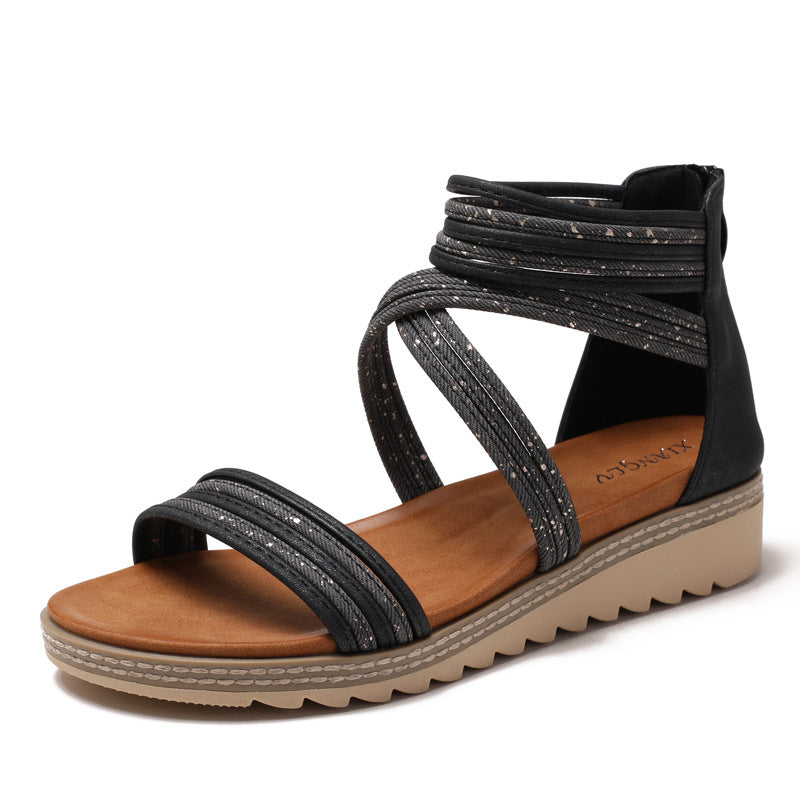 Dame Gennemgående Sandaler med elegant Remdesign og dæmpende Sål Stilla