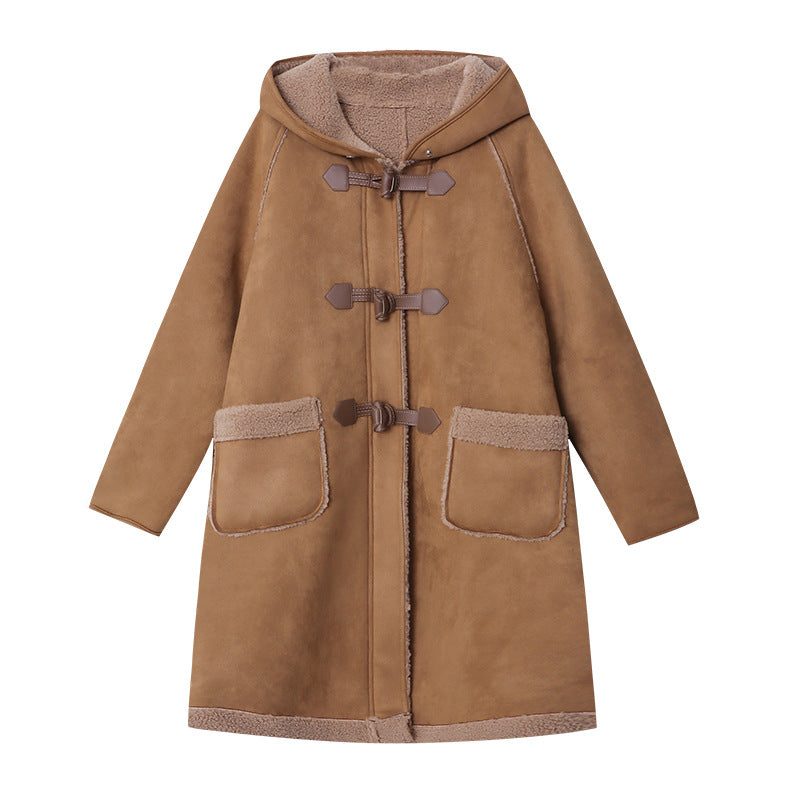 Kvinders fashionable parka jakke med praktisk trykknaplukning Stilla