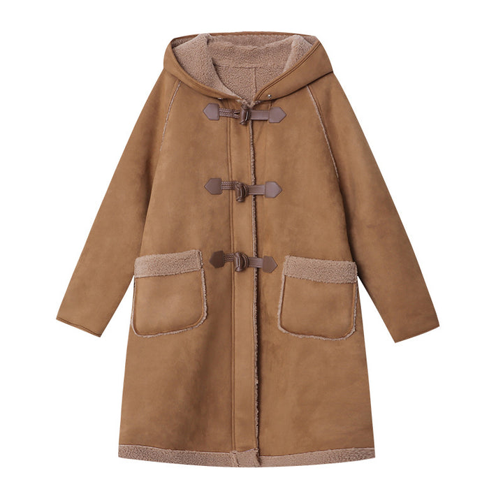 Kvinders fashionable parka jakke med praktisk trykknaplukning Stilla