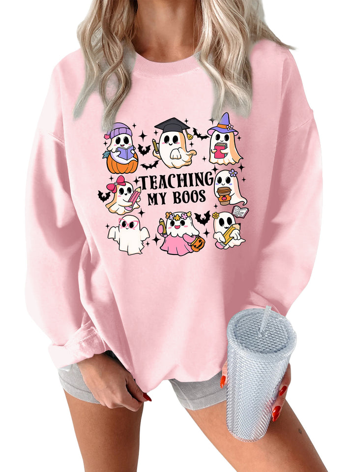 Dame sweatshirt med legende Halloween design og afslappet pasform Stilla