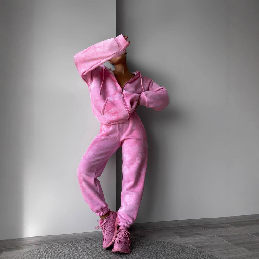 Kvinders sporty fleece tracksuit Skovae