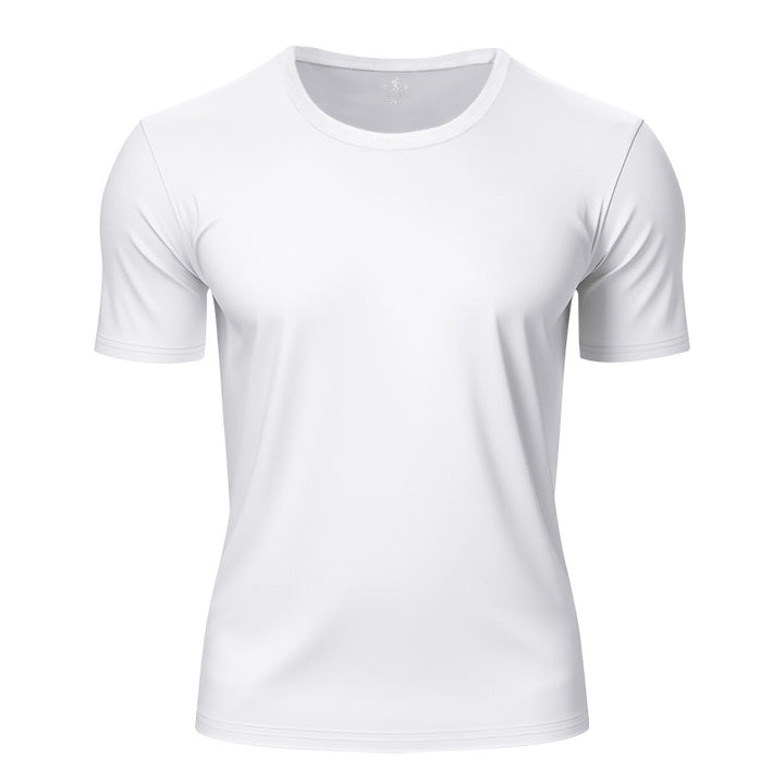 Unisex nan fugttransporterende funktions-T-shirt med rund halsudskæring og let stræk Skovae