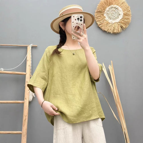 Dame Relaxed Fit Linned Oversized Top Stilla