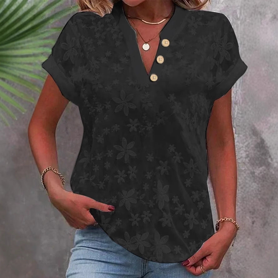 Damebluse med blomsterprint fra Stilla