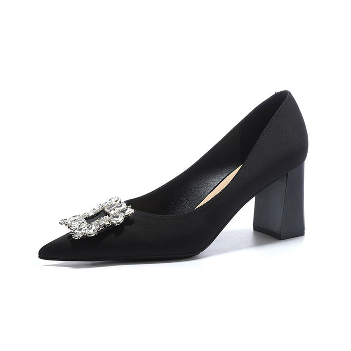 Dame Elegante Blokhæls Pumps Stilla