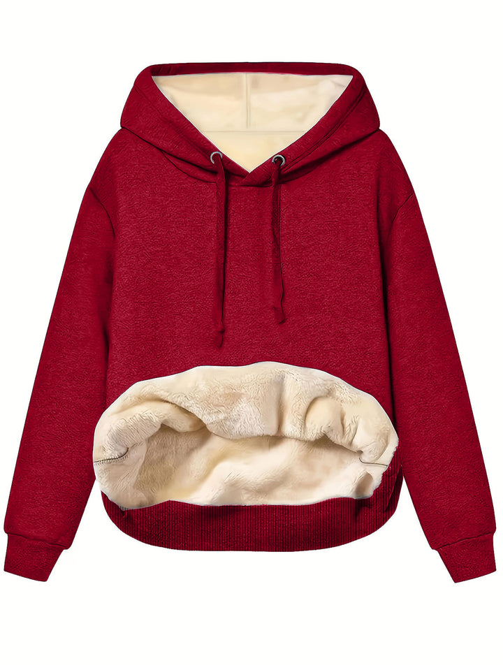 Dame hoodie med blødt indre for og behagelig pasform Stilla