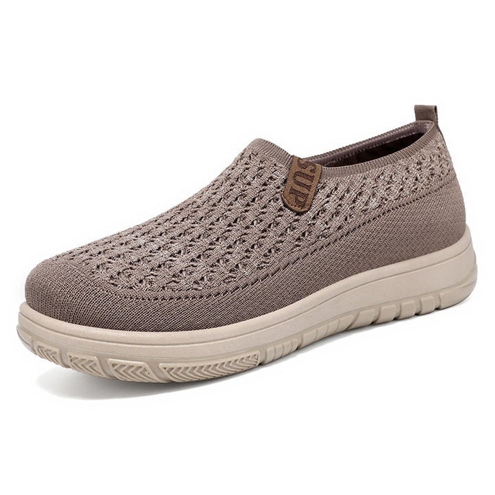 Dame Åndbare Slip-On Sneakers med elastisk struktur og skridsikker sål Stilla