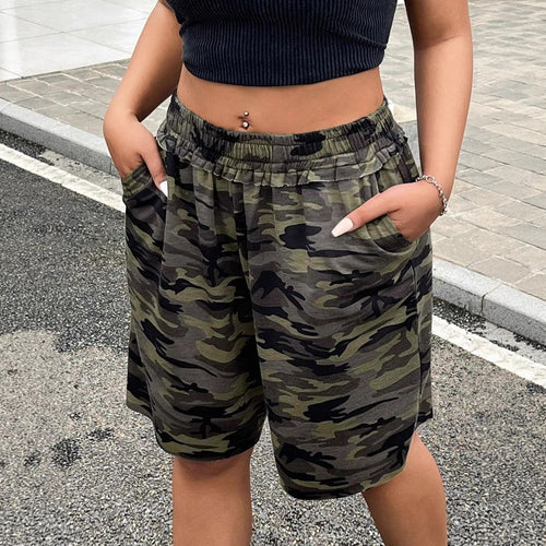 Dame fritid bukser i moderne camouflage-design Skovae