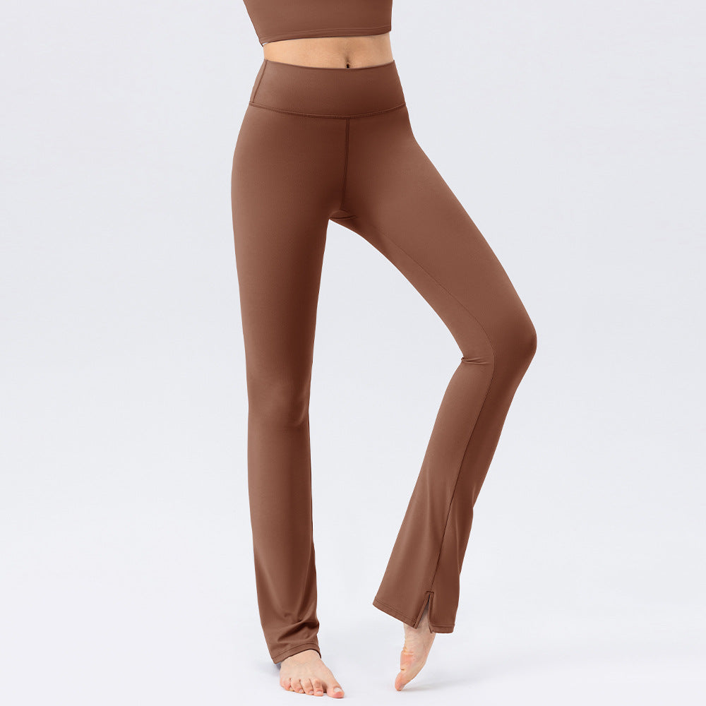 Dame højtydende fitness leggings med flydende snit og sidelukninger Stilla