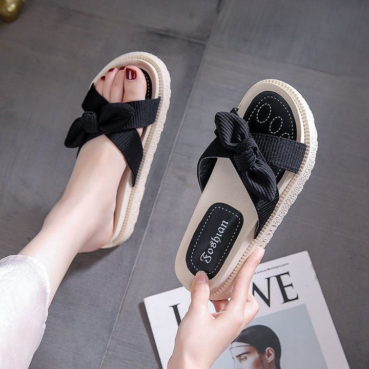 Dame Plateau-sandaler med modigt knudedesign og skridsikker sål Stilla