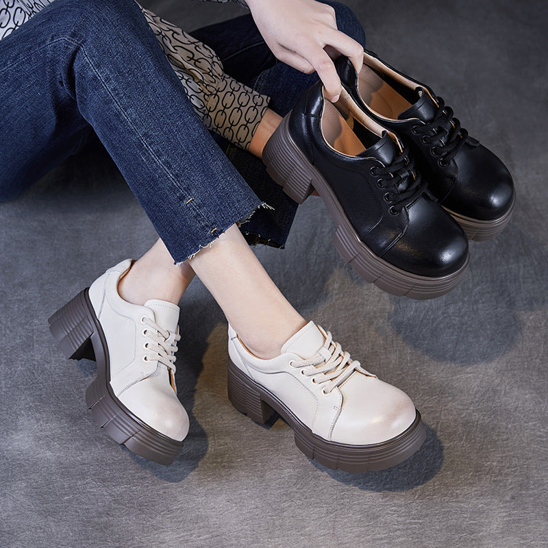 Kvinder Platform Snøresneakers med Chunky Hæl Stilla