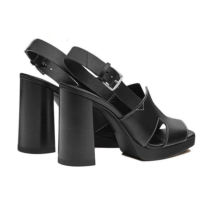 Femme High-Heel Slingback Sandaler med Uddannelsesdesign Stilla