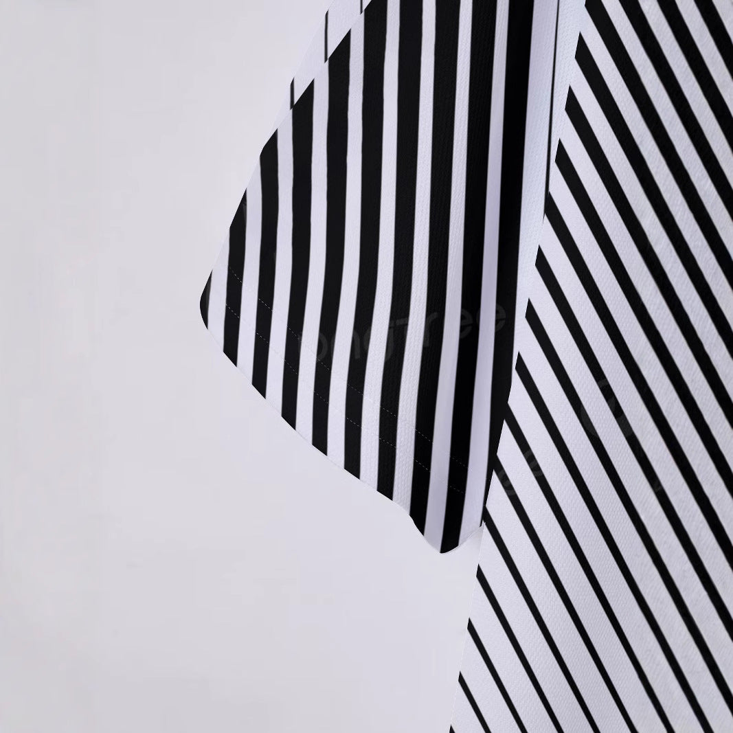 Herrer poloshirt med moderne diagonal stribemønster Stilla