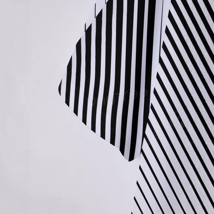 Herrer poloshirt med moderne diagonal stribemønster Stilla