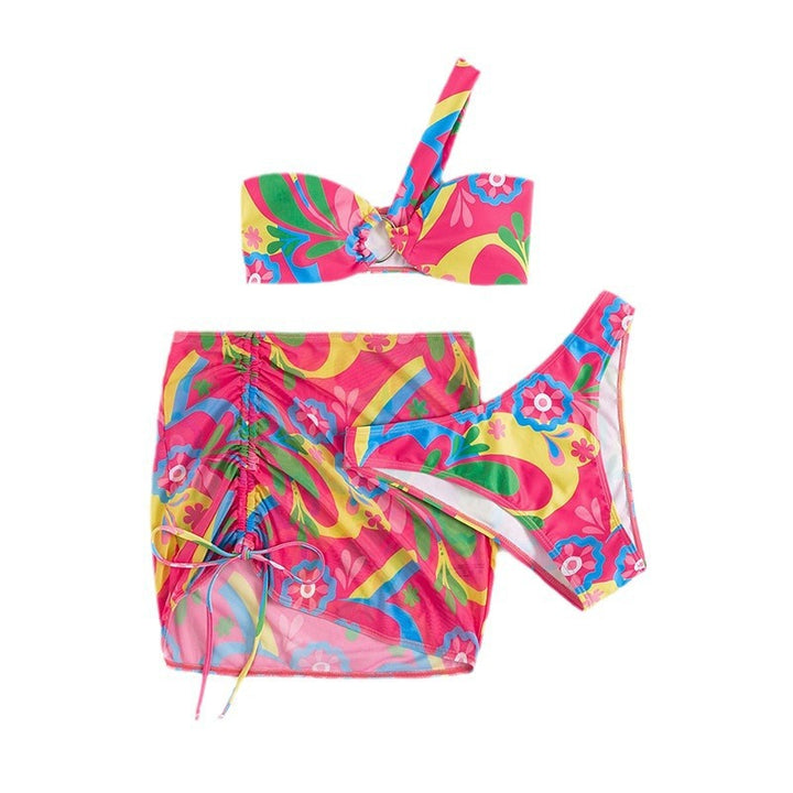 Dame Vibrant Floral Print Bikini Sæt Stilla