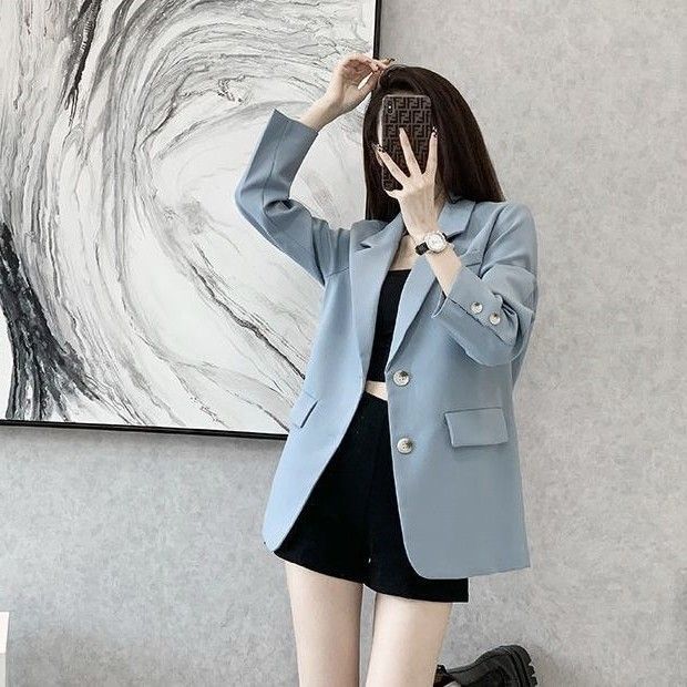 Damer elegant blazer med dobbelt knapåbning Stilla