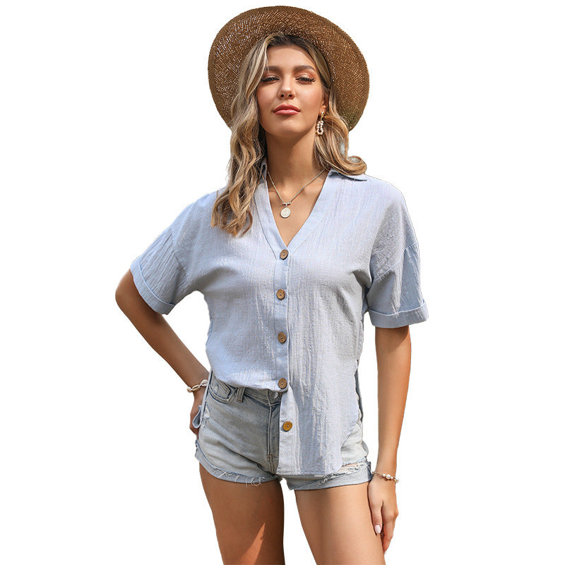 Femme Button-Down Slipsfront Skjorte Stilla