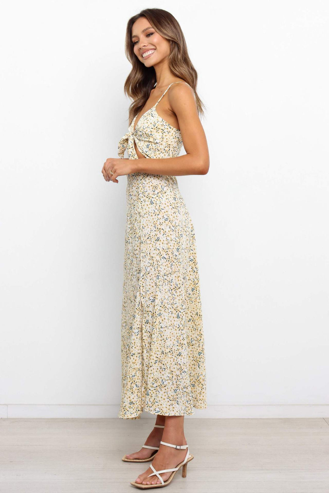 Femme Floral Cut-Out Maxi Kjole Stilla