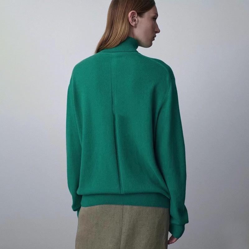 Kvindernes hyggelige højhalset sweater lavet af uld af høj kvalitet Stilla