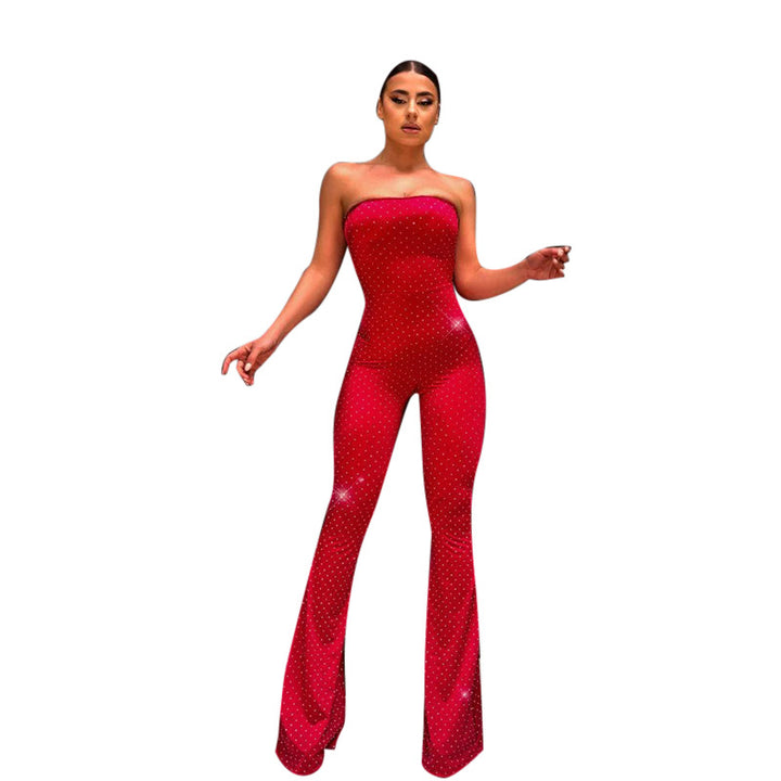 Dame strapless paillet bred jumpsuit Stilla