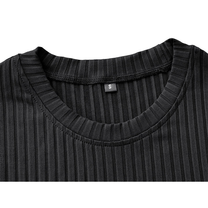 Herrer moderigtigt kortærmet struktur T-shirt Stilla