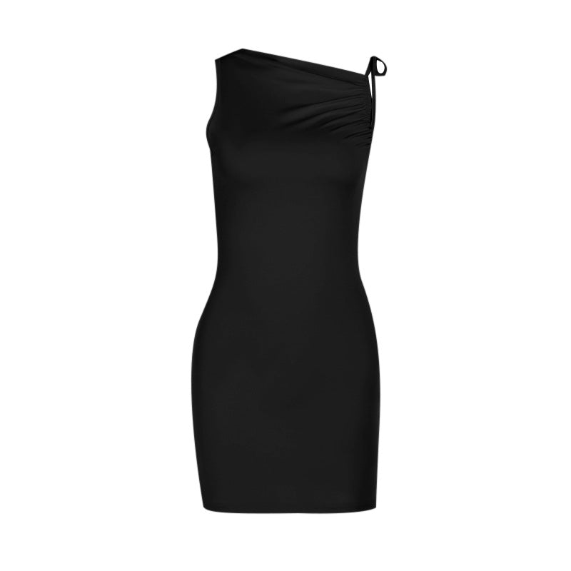 Damer figursyet One-Shoulder-kjole Skovae