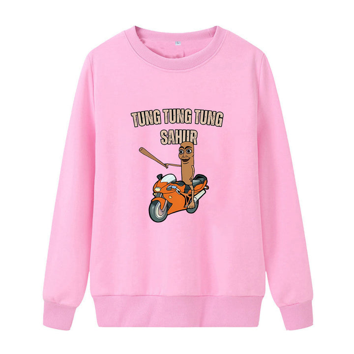 Kvinders afslappede sweatshirt med sjov grafisk design Skovae