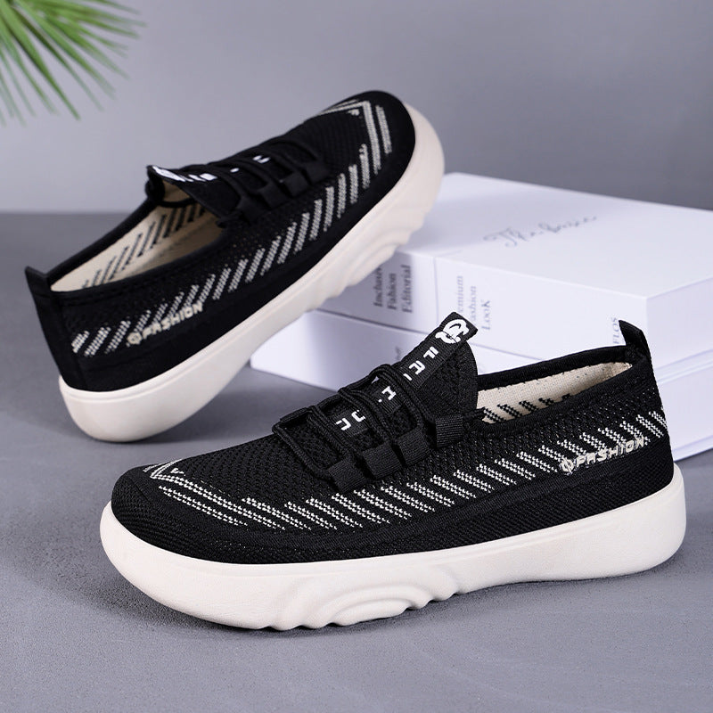 Dame Åndbare Slip-On Sneakers med elastisk design og skridsikker sål Stilla