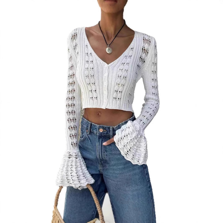 Femme Elegant Korte Strikk cardigan Stilla