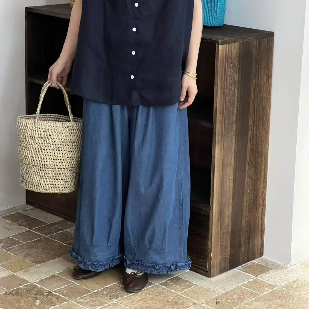 Femme Bred Denim-Bukser Stilla