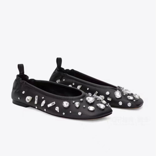 Femme med strass dekorerede ballerinaer Stilla