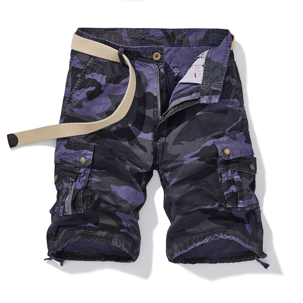 Herren Cargo-Shorts med alsidige lommer og justerbar talje Stilla