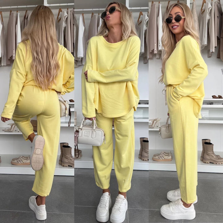Dame Komfortabel Sweat-Outfit Stilla