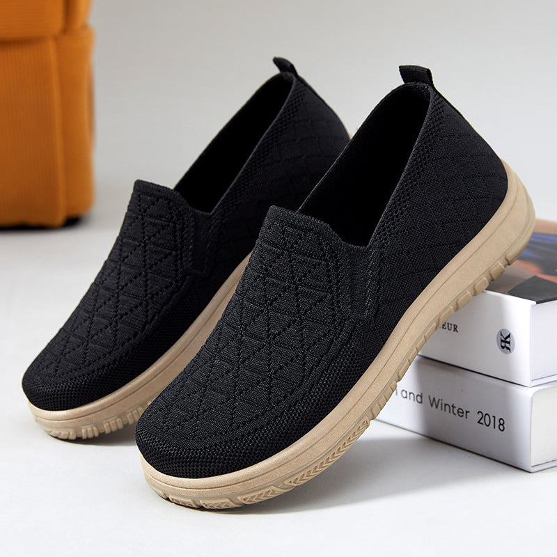 Dame Casual Komfort Slip-On Sneakers med struktureret overflade Stilla