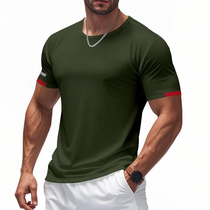 Herre åndbart sport T-shirt med reflekterende elementer Stilla