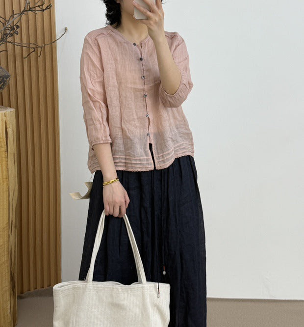 Femme Letvægts Knappet Cardigan Stilla