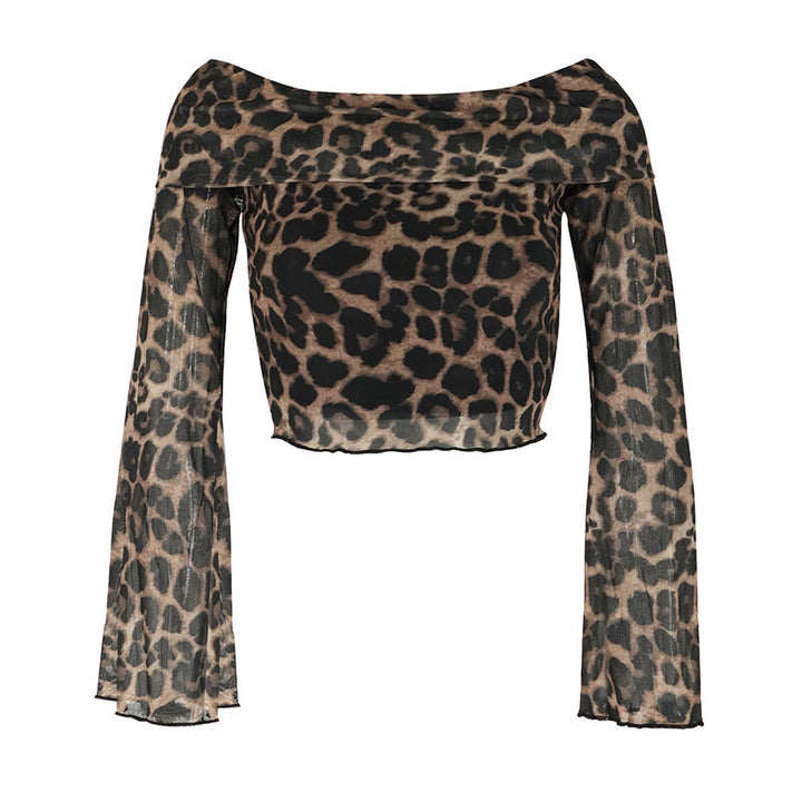Dame Off-Shoulder Bluse med vidde udvidede ærmer Skovae
