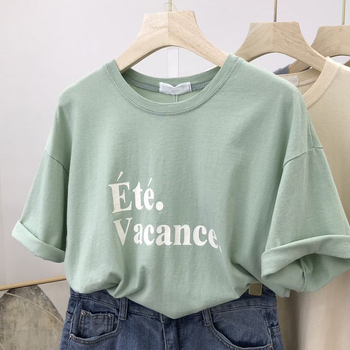 Femme Relaxed Fit Sommer Grafik T-Shirt Stilla