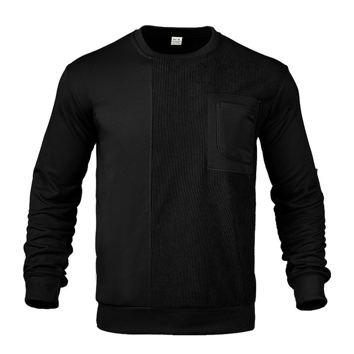 Herrer Stilfuld Sweatshirt med struktureret design og praktisk brystlomme Stilla