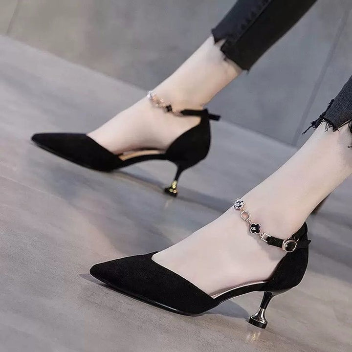 Dame Elegante Pumps med moderigtige smykke-rem-detalje og komfortabel hæl Stilla