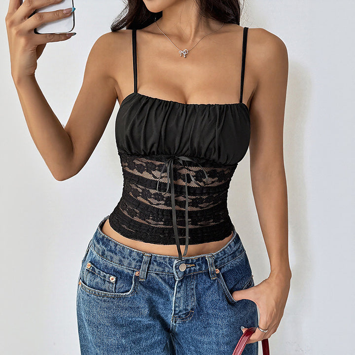 Dame Spidspanel Peplum Top Stilla