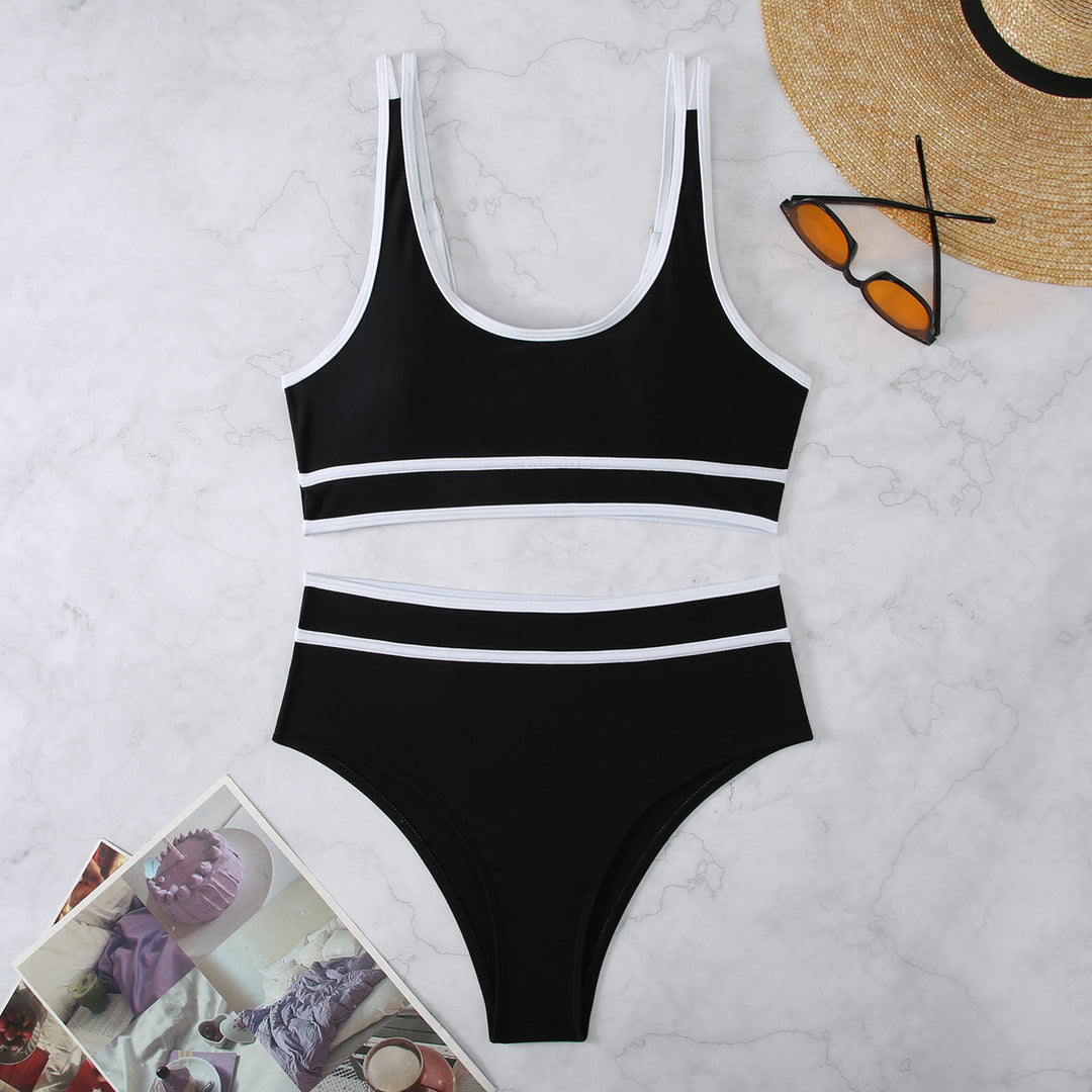 Dame Sporty Højskåret Bikini Sæt Stilla