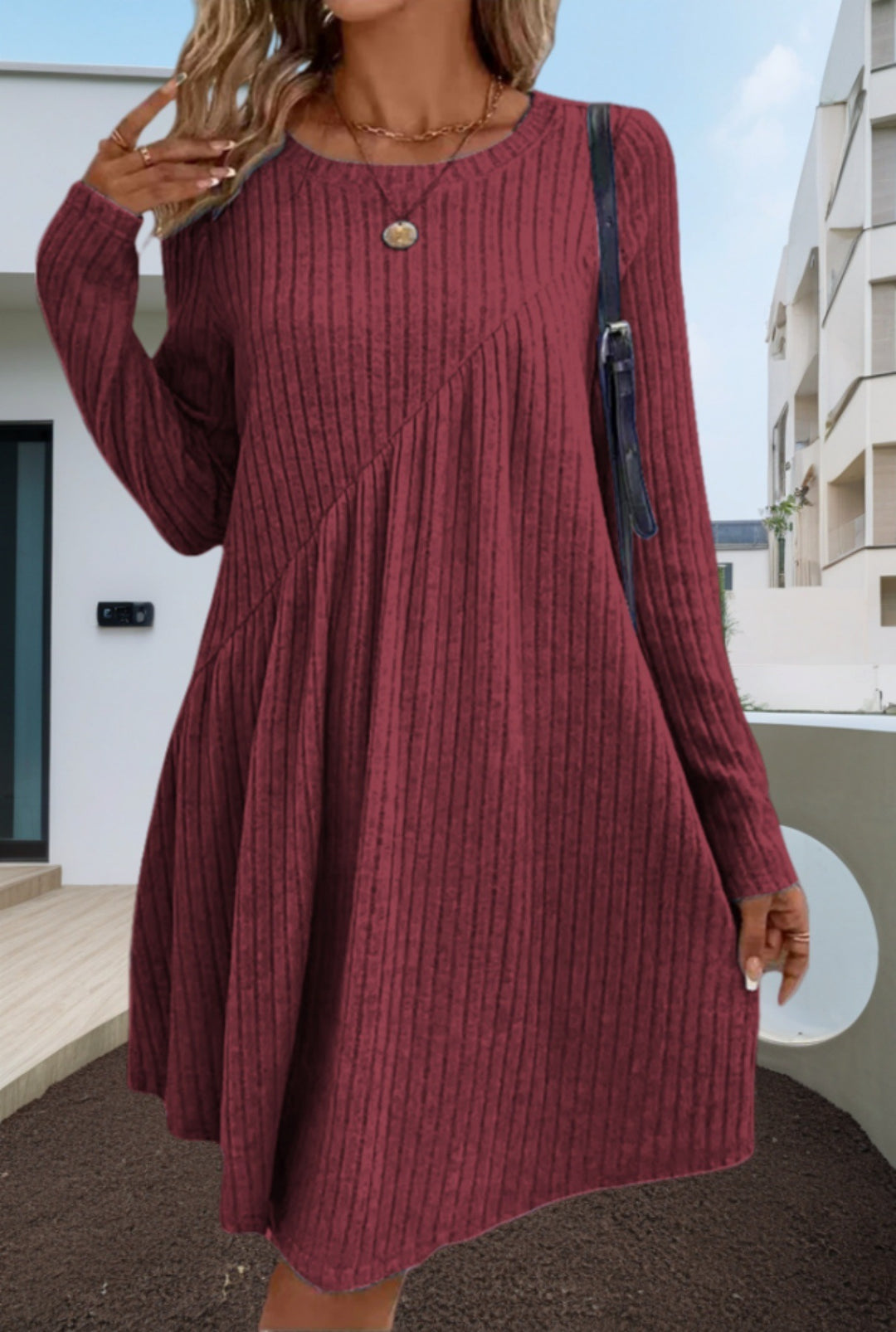 Dame afslappet Longshirt-kjole Stilla