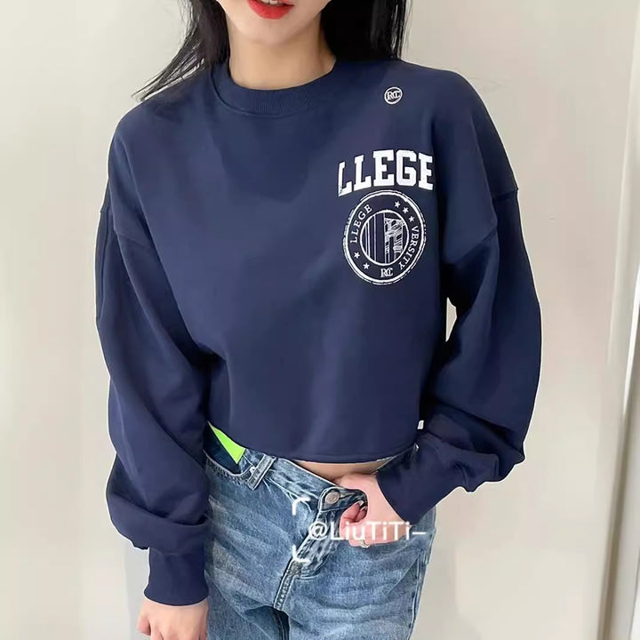 Kvinders korte sweatshirt med oversized pasform Stilla