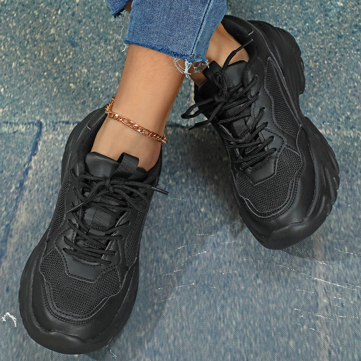 Dame Sporty Chunky Sneakers med stabil sål og åndbart overmateriale Stilla