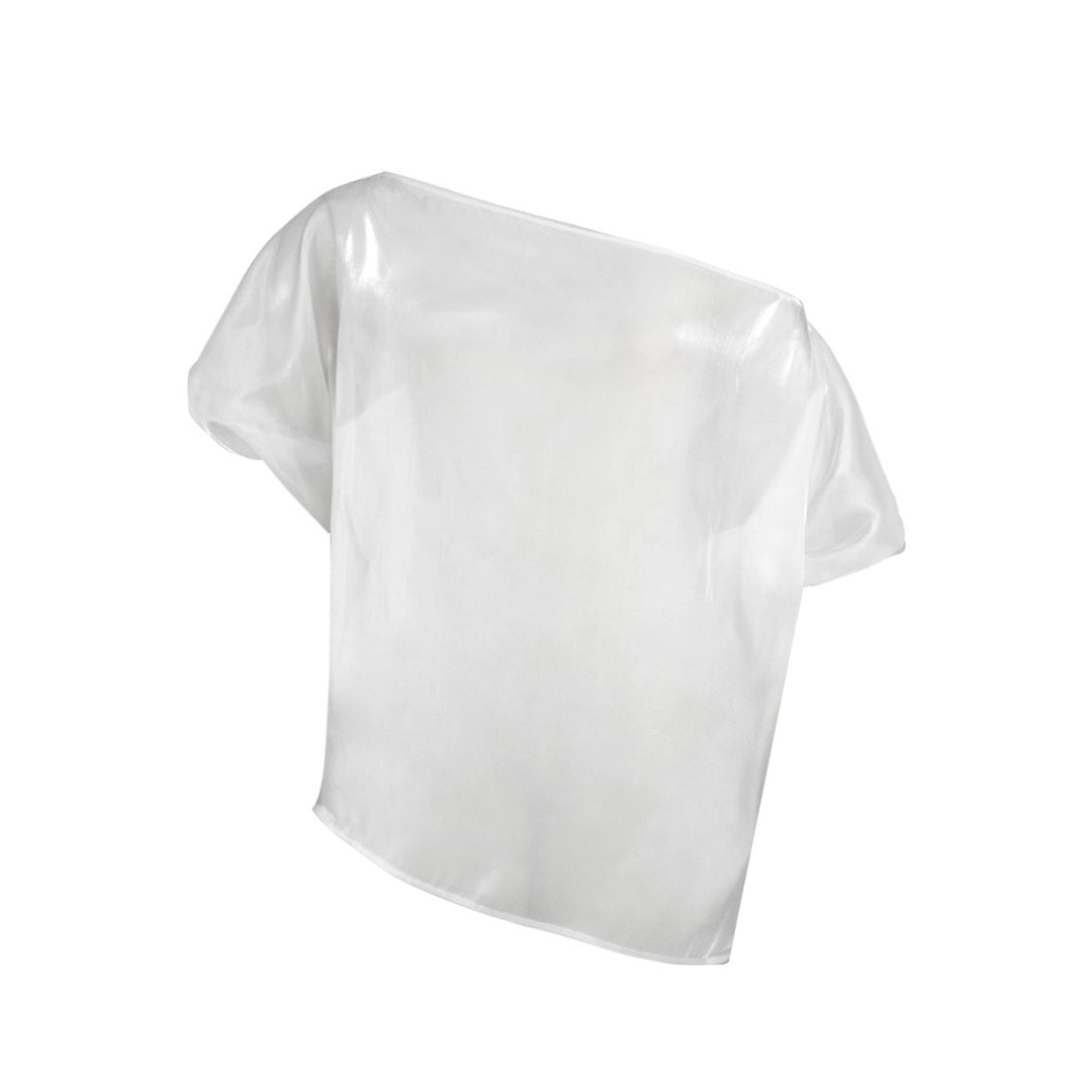 Dame Transparent Chiffon-Bluse Skovae